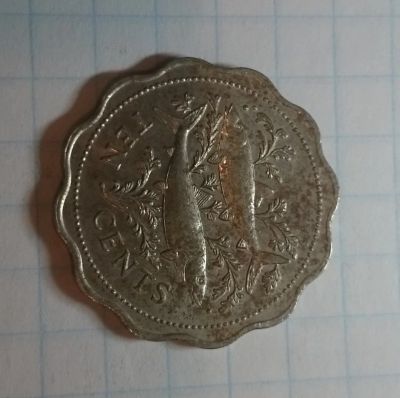 Лот: 10389617. Фото: 1. 10 центов Багамы. Америка