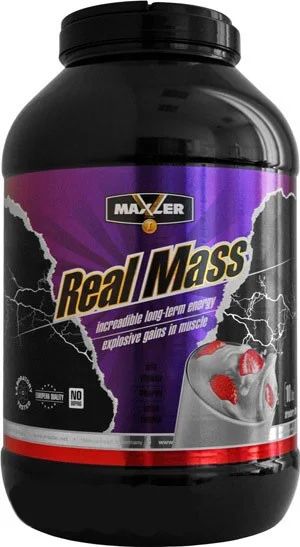 Лот: 4960555. Фото: 1. Гейнер Real Mass от Maxler (Спортивное... Спортивное питание, витамины