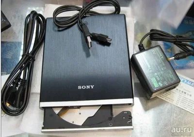 Лот: 9907282. Фото: 1. Внешний DVD-RW привод Sony DRX-S70U-W... Приводы CD, DVD, BR, FDD