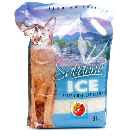 Лот: 16077122. Фото: 1. Savanna (Саванна) ICE 8л, наполнитель... Миски, лотки, наполнители