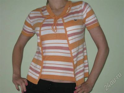 Лот: 577831. Фото: 1. безрукавка+накидка.Набор Lacoste... Свитеры, толстовки, худи