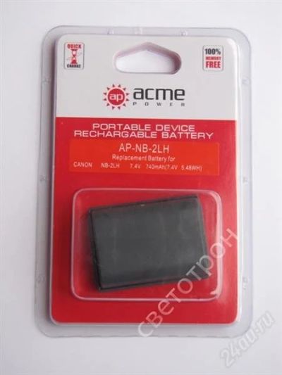 Лот: 2058144. Фото: 1. Новый аккумулятор AcmePower NB-2L... Аккумуляторы, зарядные