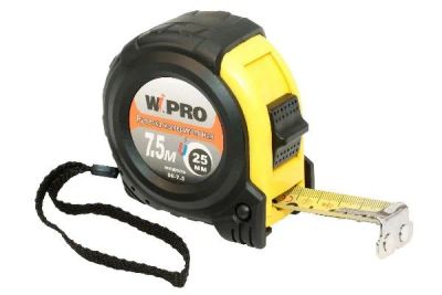 Лот: 20318588. Фото: 1. Рулетка WIPRO 7,5 м*25 мм, АБС-пластик... Ручной инструмент