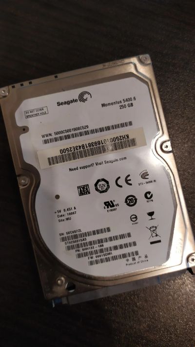 Лот: 16453216. Фото: 1. Seagate ST9250315AS 250Gb жёсткий... Жёсткие диски (HDD)