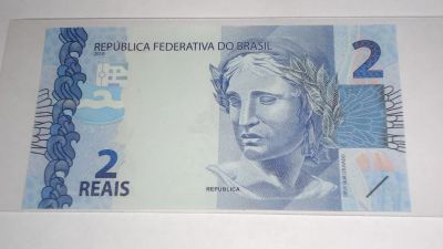 Лот: 24926345. Фото: 1. Бразилия , 2 реала , 2010 г... Америка