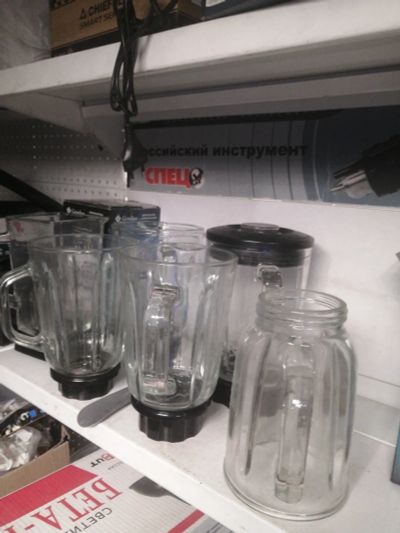 Лот: 19932957. Фото: 1. Стеклянные стаканы к блендеру. Запчасти, комплектующие для мелкой бытовой техники