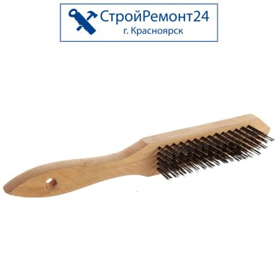 Лот: 25729558. Фото: 1. Щетка стальная Stayer деревянная... Ручной инструмент