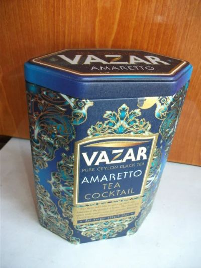 Лот: 7266975. Фото: 1. Коробка Vazar цейлонский чай жесть... Другое (коллекционирование, моделизм)