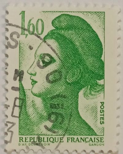 Лот: 25407368. Фото: 1. Марка_Франции, Марианна, Liberty... Марки