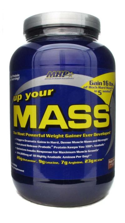 Лот: 4119457. Фото: 1. Гейнер Up Your Mass от MHP (Спортивное... Спортивное питание, витамины