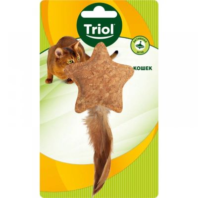 Лот: 16212724. Фото: 1. Звездочка с перьями TRIOL игр... Игрушки для животных