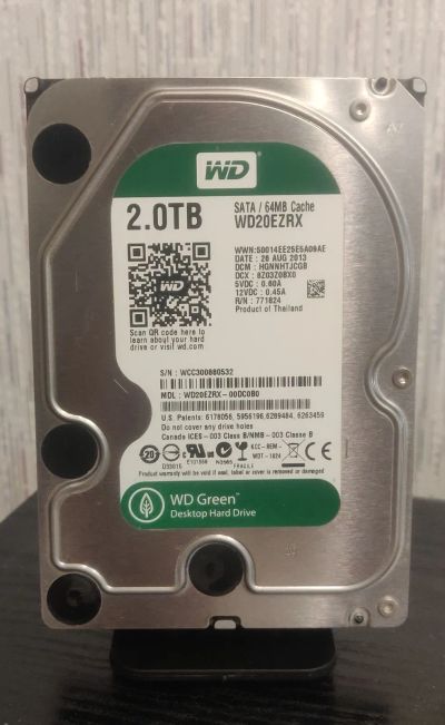 Лот: 24282647. Фото: 1. HDD 2 Tb/WD/SATA3/3,5"/состояние... Жёсткие диски (HDD)