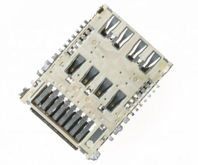 Лот: 25336907. Фото: 1. Коннектор SIM+MMC для LG D618... Шлейфы, разъёмы