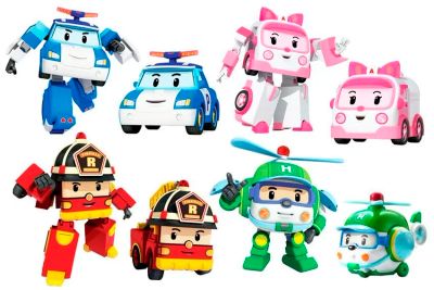 Лот: 12721386. Фото: 1. Робокар robocar игрушка трансформер... Конструкторы