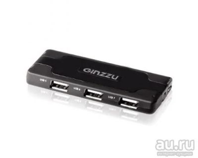 Лот: 6283340. Фото: 1. USB Хаб 7xUSB 2.0 Ginzzu GR-415UB... Платы расширения, контроллеры, доп. порты