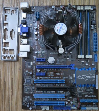 Лот: 23909423. Фото: 1. Мат. плата Asus P8Z77-V LX+ Intel... Комплекты запчастей