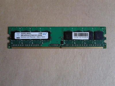 Лот: 2173094. Фото: 1. Оперативная память PQI 1GB DDR2-800. Оперативная память