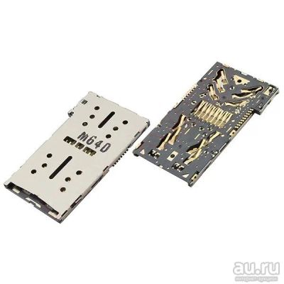 Лот: 13409222. Фото: 1. Коннектор SIM+MMC Sony F5121/F5122... Другое (запчасти, оборудование)