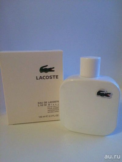 Лот: 10411897. Фото: 1. Парфюм Lacoste L.12.12 Blanc. Мужская парфюмерия