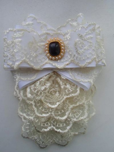 Лот: 8025632. Фото: 1. Галстук школьный белый. Аксессуары