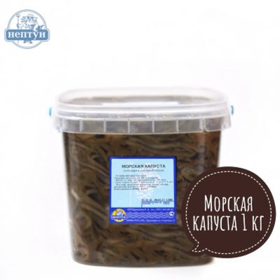 Лот: 10724514. Фото: 1. Морская капуста маринованная 1... Икра, рыба, морепродукты
