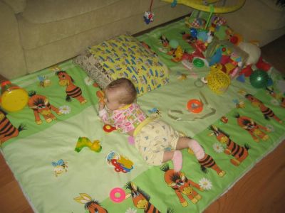 Лот: 3780889. Фото: 1. Большое одеяло на пол для малыша... Развивающие коврики