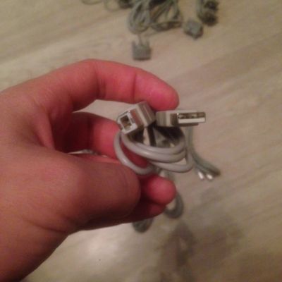 Лот: 12501011. Фото: 1. Шнур кабель USB для принтера одним... Шлейфы, кабели, переходники