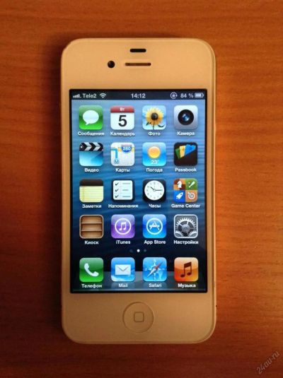 Лот: 7681921. Фото: 1. Apple iPhone 4 with iOS 6 8 Gb... Смартфоны