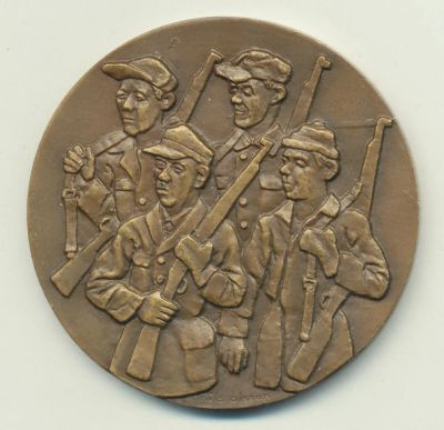 Лот: 11546233. Фото: 1. Швеция 1960 Медаль 100-летие образования... Памятные медали