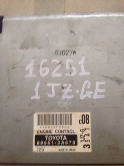 Лот: 7586945. Фото: 1. Компьютер toyota 89661-3a670. Электрооборудование