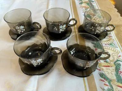 Лот: 24962508. Фото: 1. Чайный сервиз на 5 чел. Красивое... Сервизы, наборы посуды