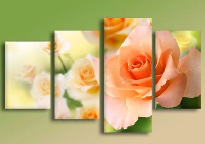 Лот: 7601217. Фото: 1. Модульная картина на холсте -... Холсты чистые
