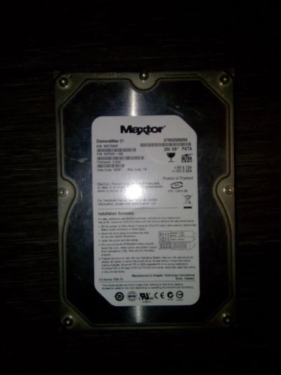 Лот: 6097926. Фото: 1. Винчестер HDD 250гб IDE Maxtor... Жёсткие диски (HDD)