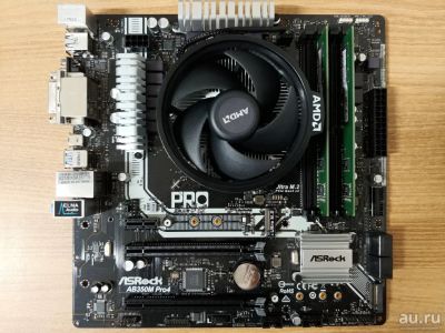 Лот: 12998467. Фото: 1. материнская плата asrock ab350m... Материнские платы