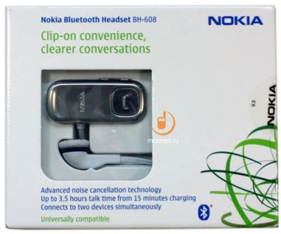 Лот: 5272550. Фото: 1. гарнитура Nokia bh-608. Красноярск