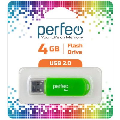 Лот: 24948901. Фото: 1. Флеш-накопитель USB2.0 4Gb Perfeo... USB-флеш карты