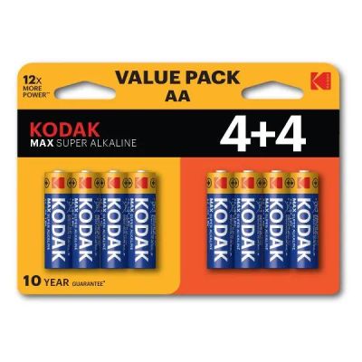 Лот: 24527311. Фото: 1. Батарейки Kodak Max Super Alkaline... Батарейки, аккумуляторы, элементы питания
