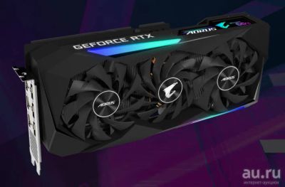 Лот: 17145357. Фото: 1. видеокарта RTX AORUS 3070 Master. Видеокарты