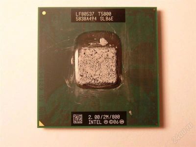 Лот: 1296960. Фото: 1. Intel Core 2 Duo T5800 - двухъядерный... Процессоры