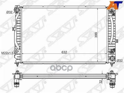 Лот: 21838760. Фото: 1. Радиатор Audi A4 94-01 / A6 97-05... Другое (автозапчасти)