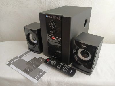 Лот: 15743310. Фото: 1. Колонки 2.1 sven MS - 1821 Bluetooth... Активные акустические системы
