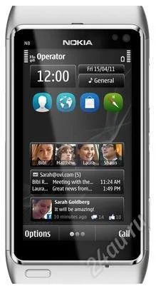 Лот: 1227339. Фото: 1. Nokia N8 silver, оригинал. Смартфоны