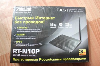 Лот: 4098018. Фото: 1. Маршрутизатор ASUS RT-N10P. Маршрутизаторы (роутеры)