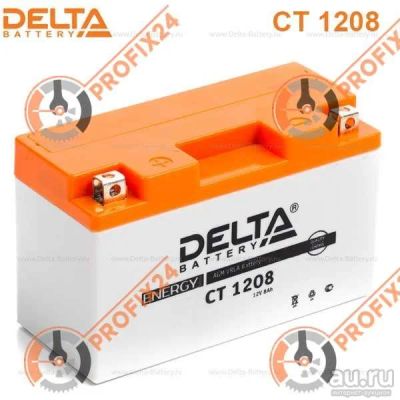 Лот: 14326653. Фото: 1. Аккумулятор DELTA CT 1208/YT7B-BS... Аккумуляторы