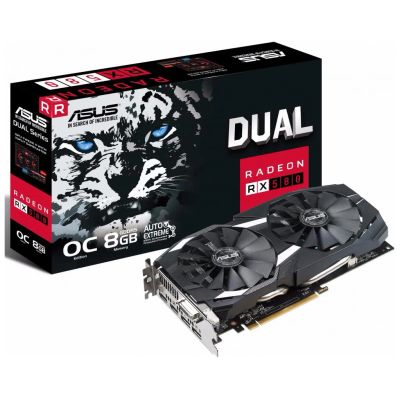 Лот: 21134304. Фото: 1. Видеокарта Radeon RX 580 ASUS... Видеокарты