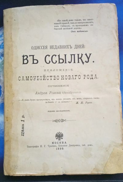Лот: 25740004. Фото: 1. Одиссея недавних дней: В ссылку... Книги