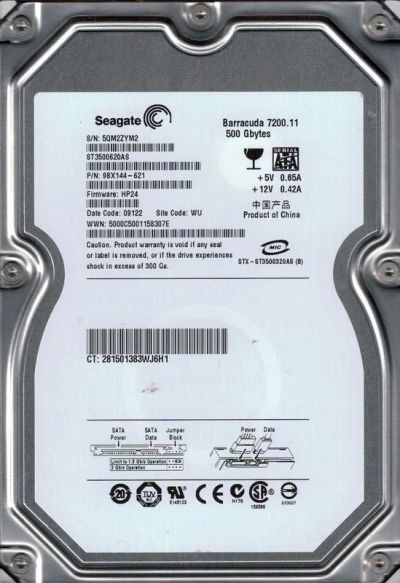 Лот: 2012139. Фото: 1. 500gb Seagate Barracuda Sata-II. Жёсткие диски (HDD)