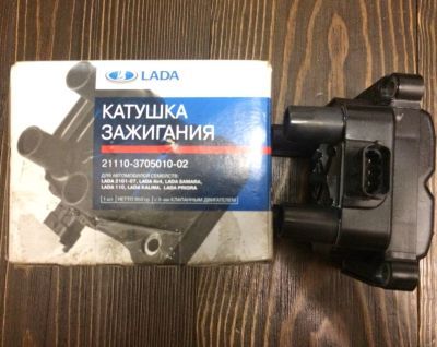 Лот: 12122295. Фото: 1. Катушка зажигания 21110-3705010-02. Электрооборудование