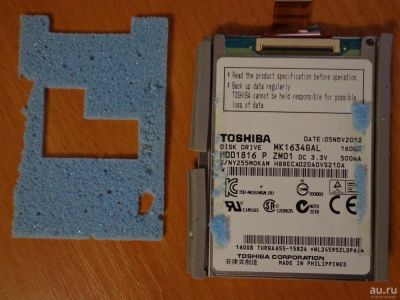 Лот: 8632480. Фото: 1. Жёсткий диск Toshiba mk1634gal... Жёсткие диски