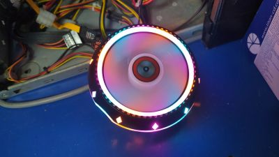 Лот: 20090113. Фото: 1. Кулер RGB LED подсветка, универсальный... Системы охлаждения